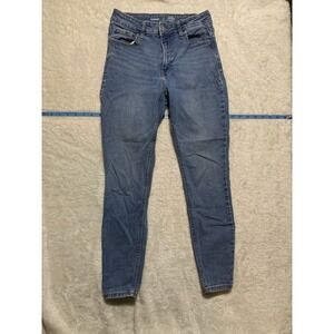 Old Navy Women's Rockstar Jeans, Size 6 Short‎ Mid-Rise, Stretch, Super Skinny